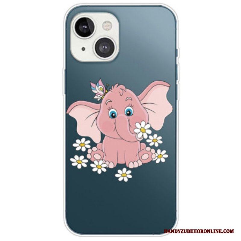 Skal iPhone 14 Plus Sömlös Rosa Elefant