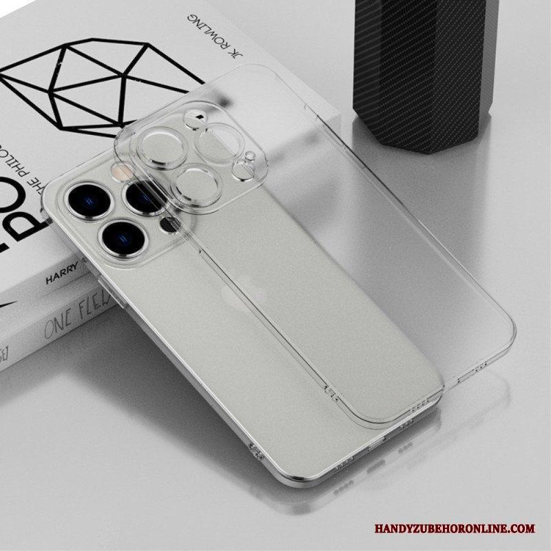 Skal iPhone 14 Transparent Metallisk Stil