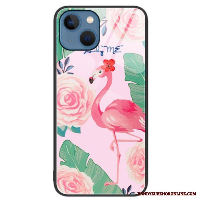 Skal iPhone 15 Plus Flamingo Härdat Glas