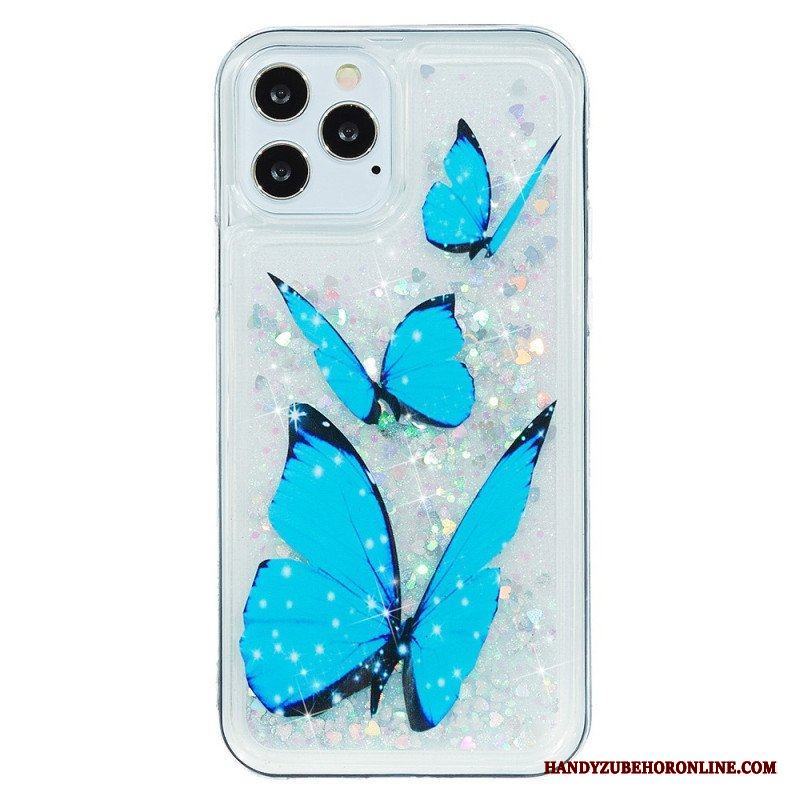 Skal iPhone 15 Pro Max Fjärilar Glitter