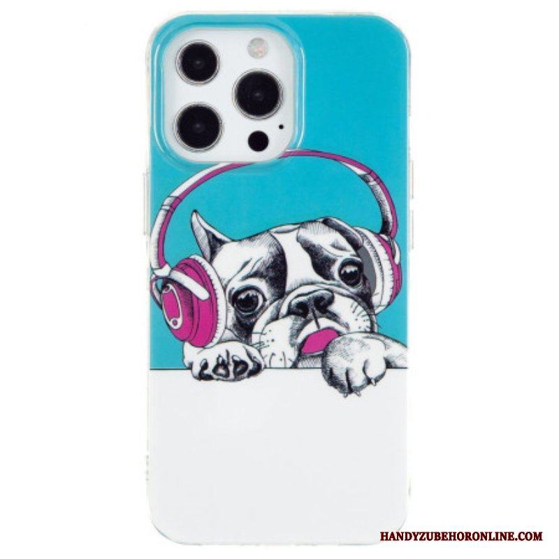 Skal iPhone 15 Pro Max Fluorescerande Hund