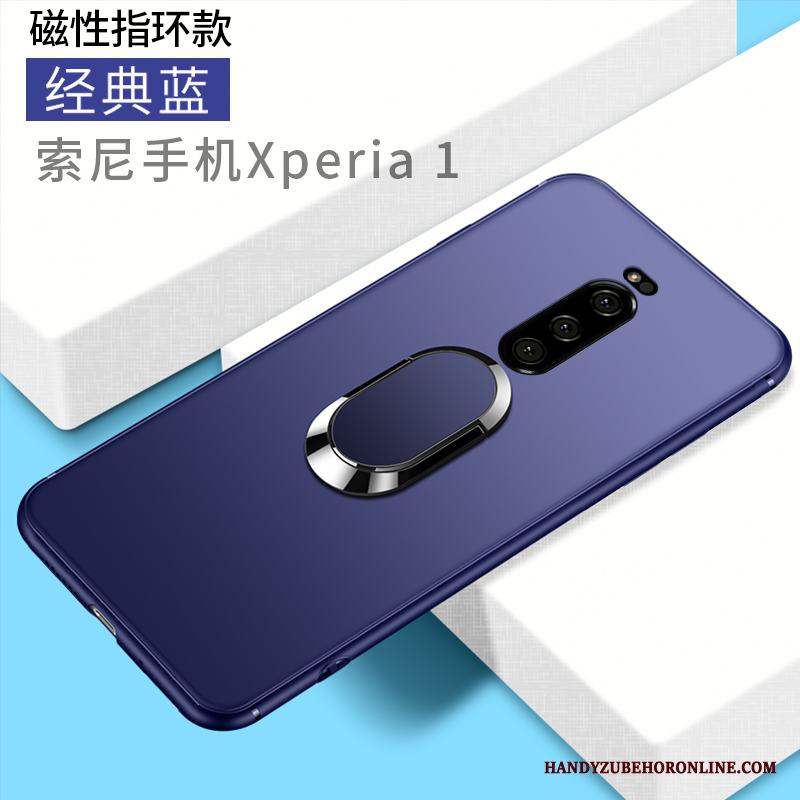 Sony Xperia 1 Skal Fallskydd Slim All Inclusive Transparent Nubuck Kreativa Personlighet