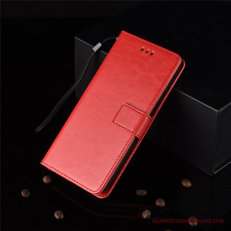 Sony Xperia 10 Ii Plånbok Skal Mobil Telefon Skydd Läderfodral Täcka Röd