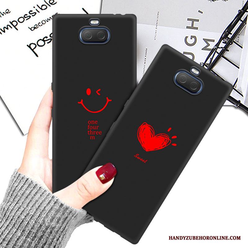Sony Xperia 10 Skal Telefon Tecknat Fodral Skydd Silikon All Inclusive Net Red