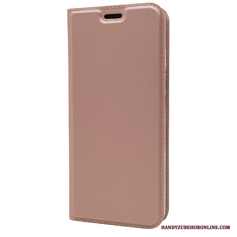 Sony Xperia 5 Kort Skydd Slim Rosa Läderfodral Skal Telefon Ny