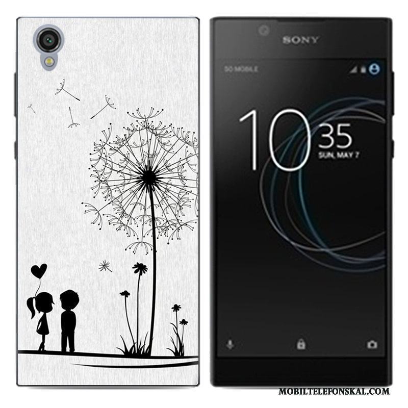 Sony Xperia L1 Skal Målade Kreativa Pu Mjuk Fallskydd Mobil Telefon