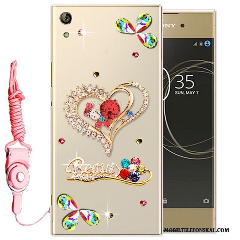 Sony Xperia L1 Strass Skal Telefon Transparent Mjuk Mobil Telefon Fodral Silikon