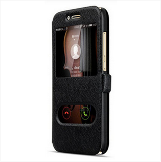 Sony Xperia L2 Skal Skydd Täcka Mobil Telefon Svart Läderfodral Telefon