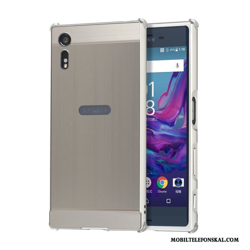 Sony Xperia Xz Skal Fodral Skydd Frame Metall Fallskydd Silver Trend