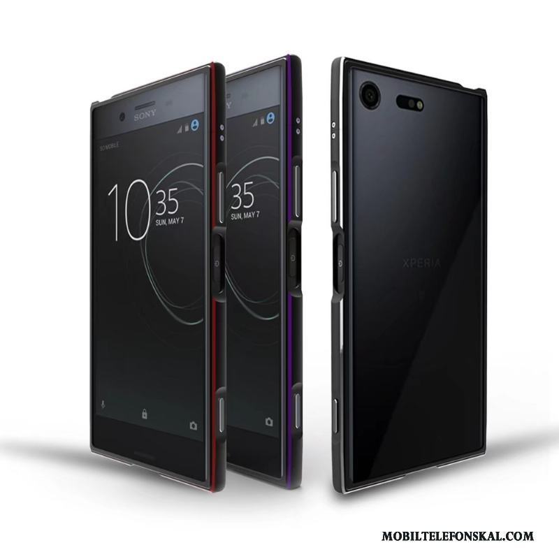 Sony Xperia Xz Svart Skal Telefon Fallskydd Metall Fodral Frame Personlighet