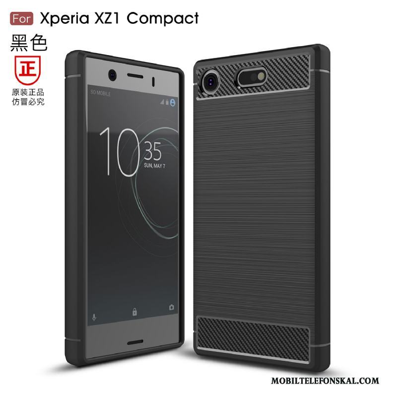 Sony Xperia Xz1 Compact All Inclusive Mobil Telefon Mjuk Fallskydd Fodral Skal Telefon Svart