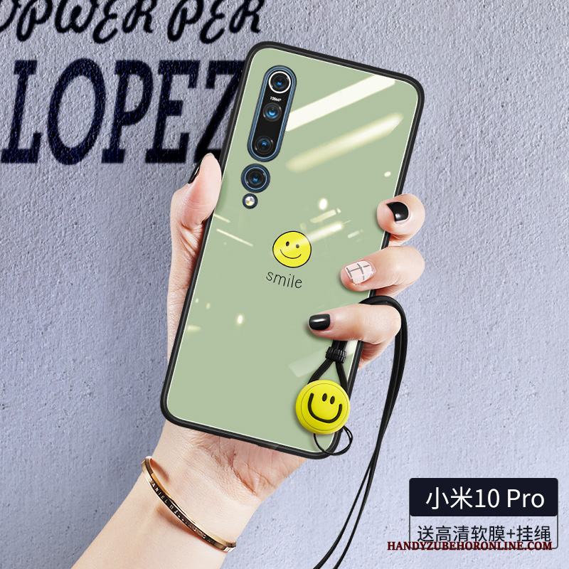 Xiaomi Mi 10 Pro Enkel Hängsmycken All Inclusive Kreativa Smiley Silikon Skal