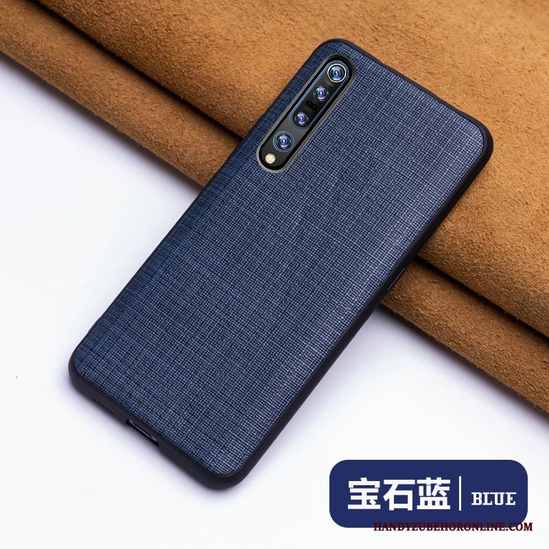 Xiaomi Mi 10 Pro Skal Fallskydd Mode Enkel Trend Varumärke Läderfodral Hård Liten