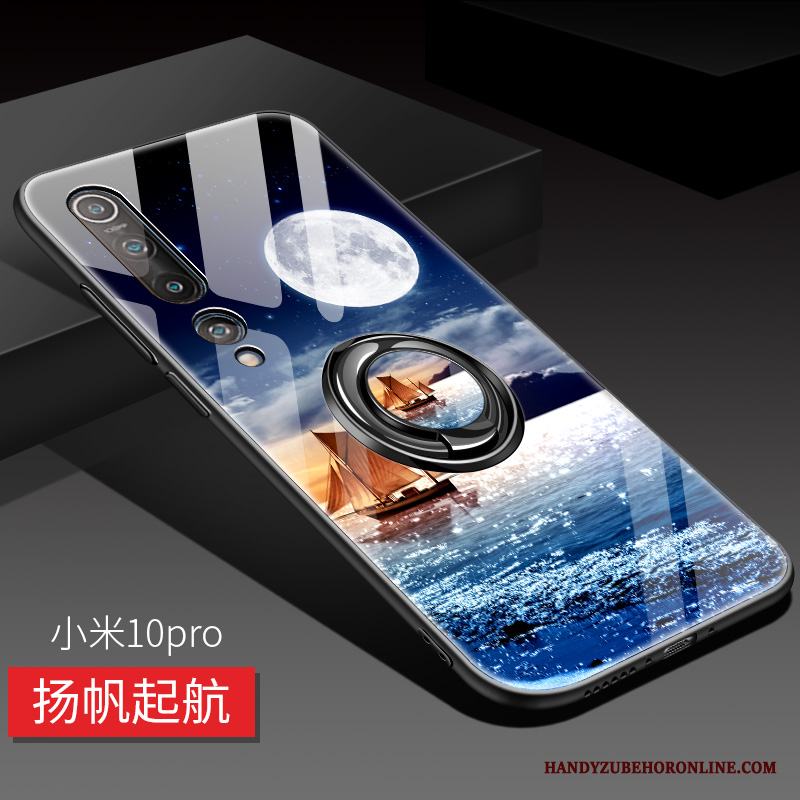 Xiaomi Mi 10 Pro Skal Slim Fodral Fallskydd Lättnad Silikon Mobil Telefon Blå