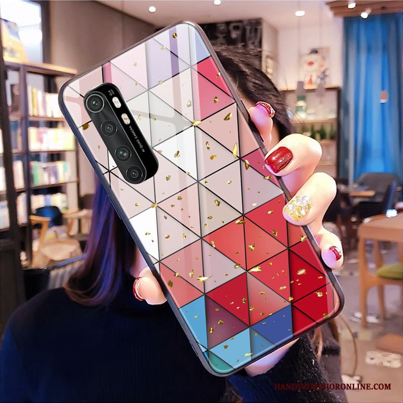 Xiaomi Mi Note 10 Lite All Inclusive Skal Telefon Anpassa Ungdom Trend Varumärke Glas Mönster
