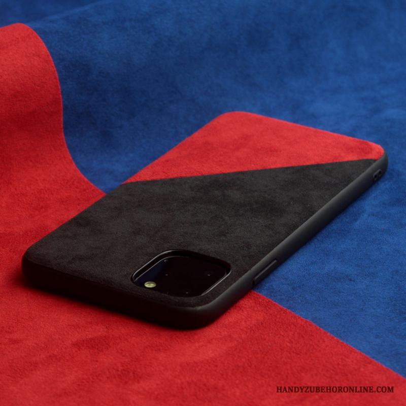 iPhone 11 Pro Max Fodral Svart Sy Skal Telefon Ny Fallskydd Sämskskinn