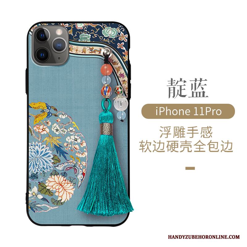 iPhone 11 Pro Skal All Inclusive Kinesisk Stil Slim Vind Silikon Hård