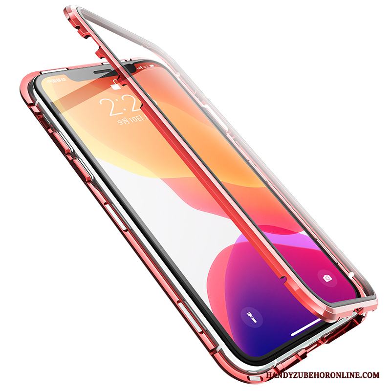 iPhone 11 Pro Skal Net Red All Inclusive Transparent Grå Slim Magnetic Fallskydd