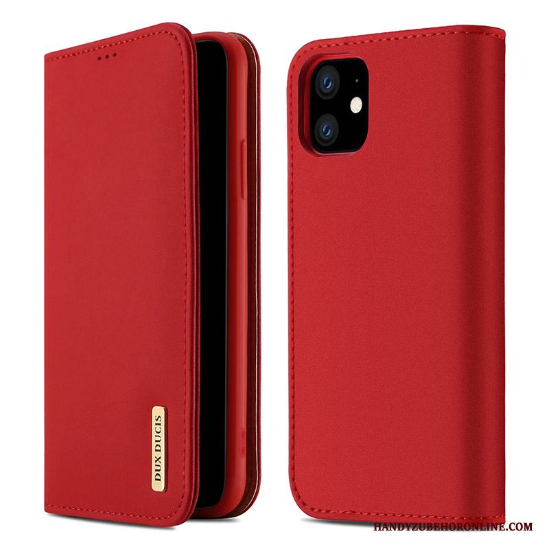 iPhone 11 Skal All Inclusive Ny Fodral Röd Fallskydd Mobil Telefon Läderfodral