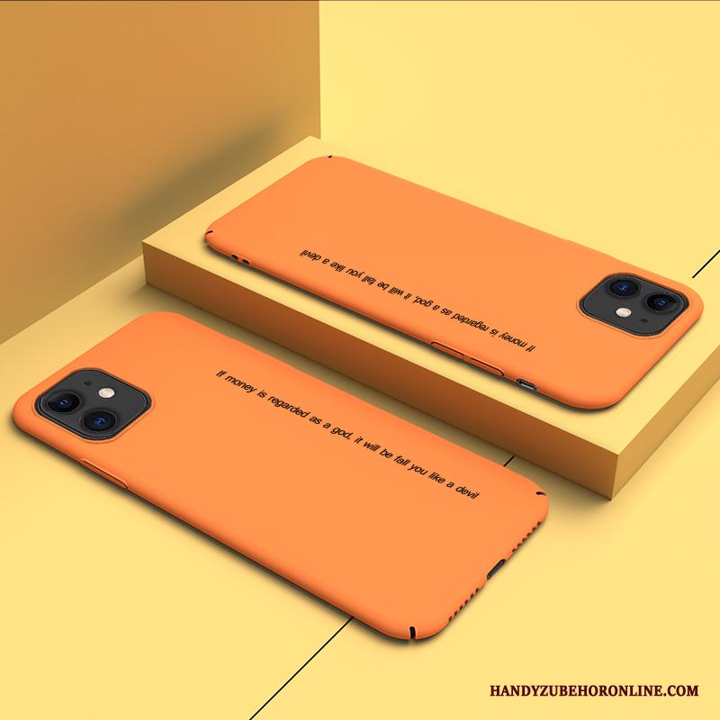 iPhone 12 Mini Skal Nubuck Orange Fodral Hård Kreativa Telefon