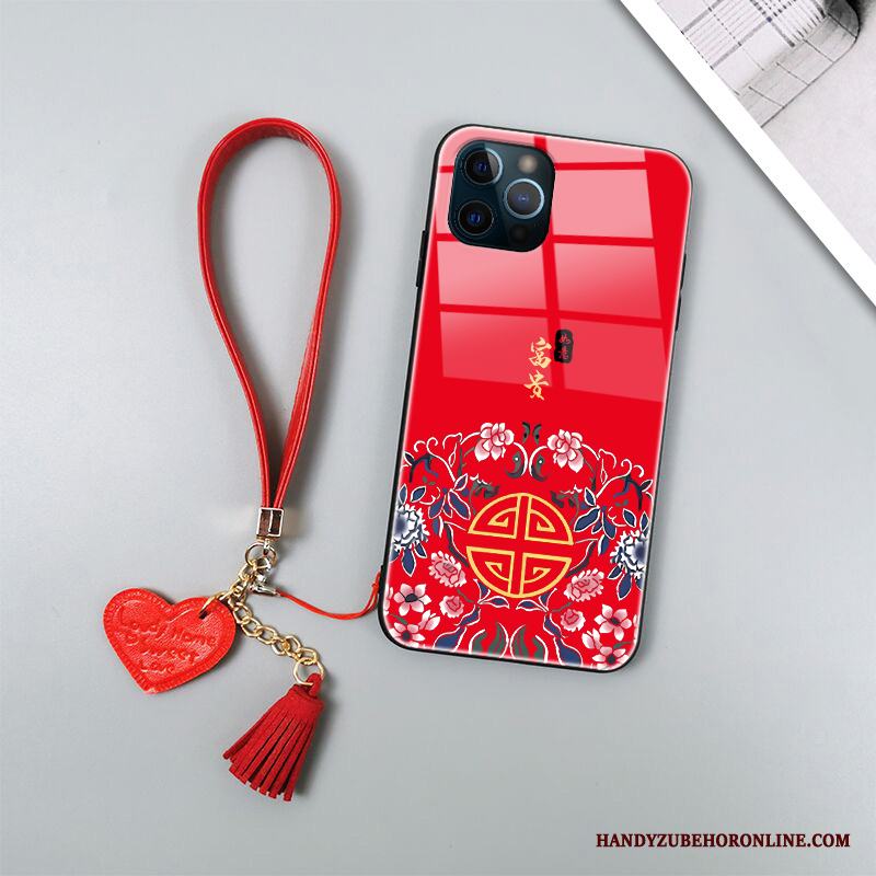 iPhone 12 Mini Skal Telefon Trend Varumärke Fallskydd Silikon Kinesisk Stil Fodral All Inclusive
