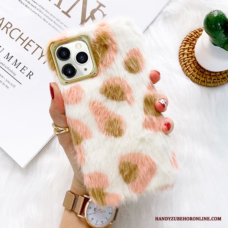 iPhone 12 Pro Skal Kreativa Fallskydd Personlighet Rosa Leopard Fodral Ny