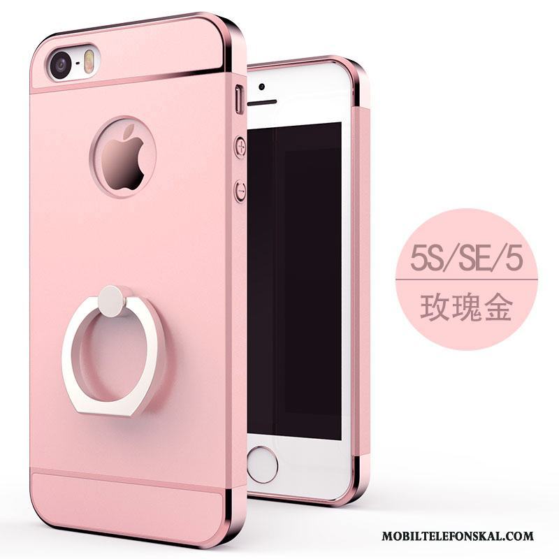iPhone 5/5s Fallskydd Elegant Rosa Guld Metall Skal Telefon Ny Trend