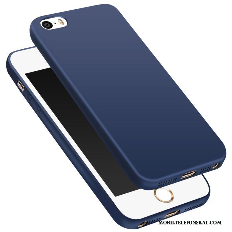 iPhone 5/5s Fodral Slim Skydd All Inclusive Silikon Skal Telefon Blå
