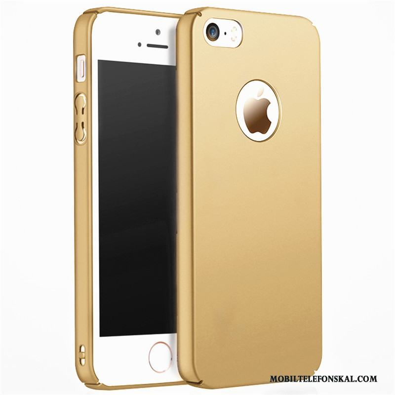 iPhone 5/5s Mobil Telefon Skal Guld Nubuck Skydd Telefon Hård