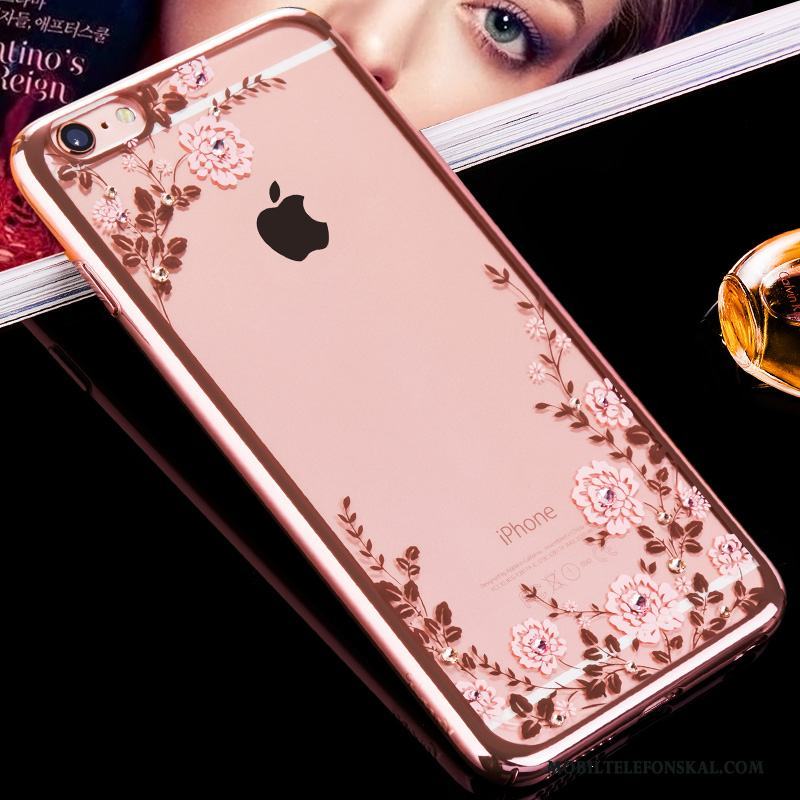 iPhone 6/6s Hård Ny Strass All Inclusive Fodral Transparent Skal Telefon