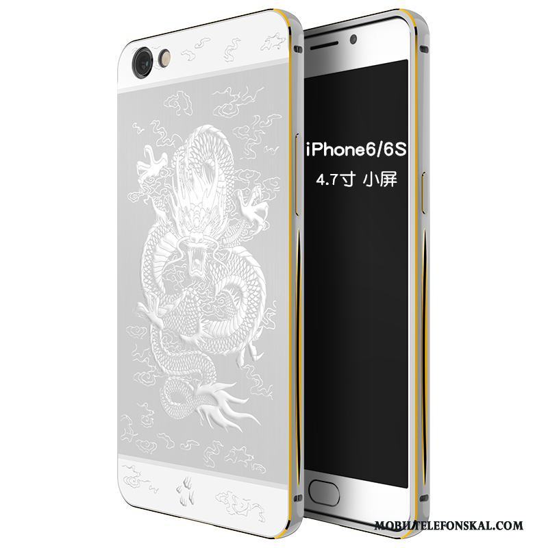 iPhone 6/6s Metall Trend Skal Telefon Kreativa Skydd Silver Mobil Telefon