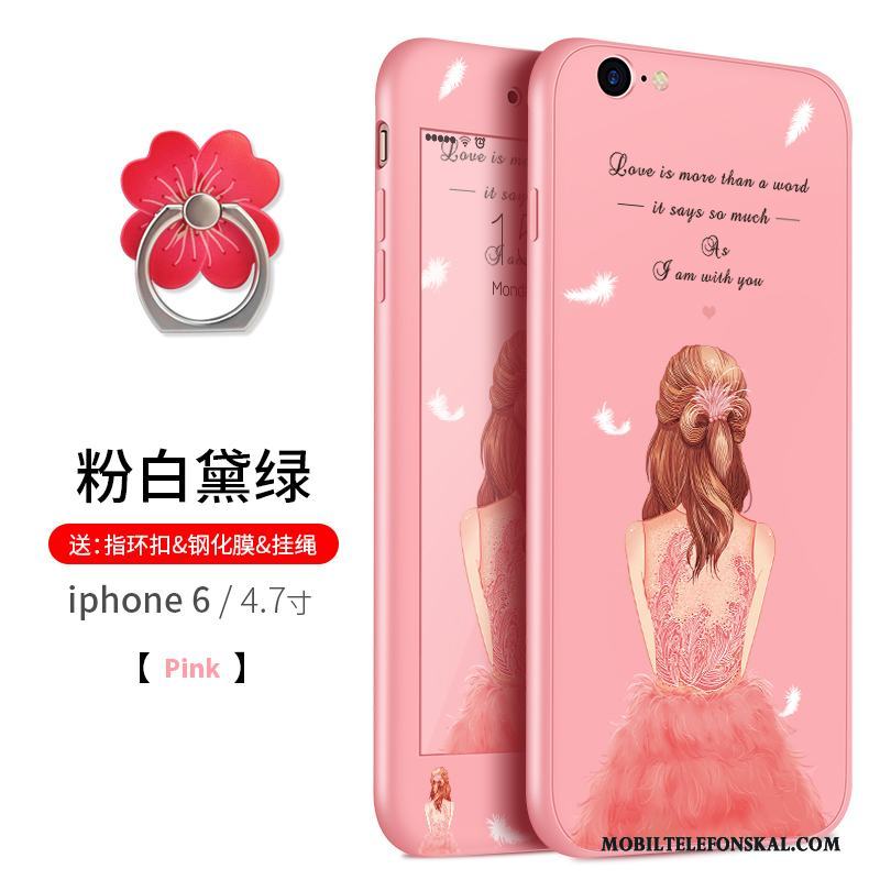 iPhone 6/6s Mjuk Fallskydd Hängsmycken All Inclusive Rosa Silikon Skal Telefon