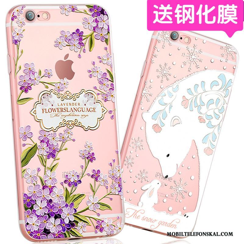 iPhone 6/6s Mjuk Kyla Silikon Vacker Elegant Skal Telefon Purpur