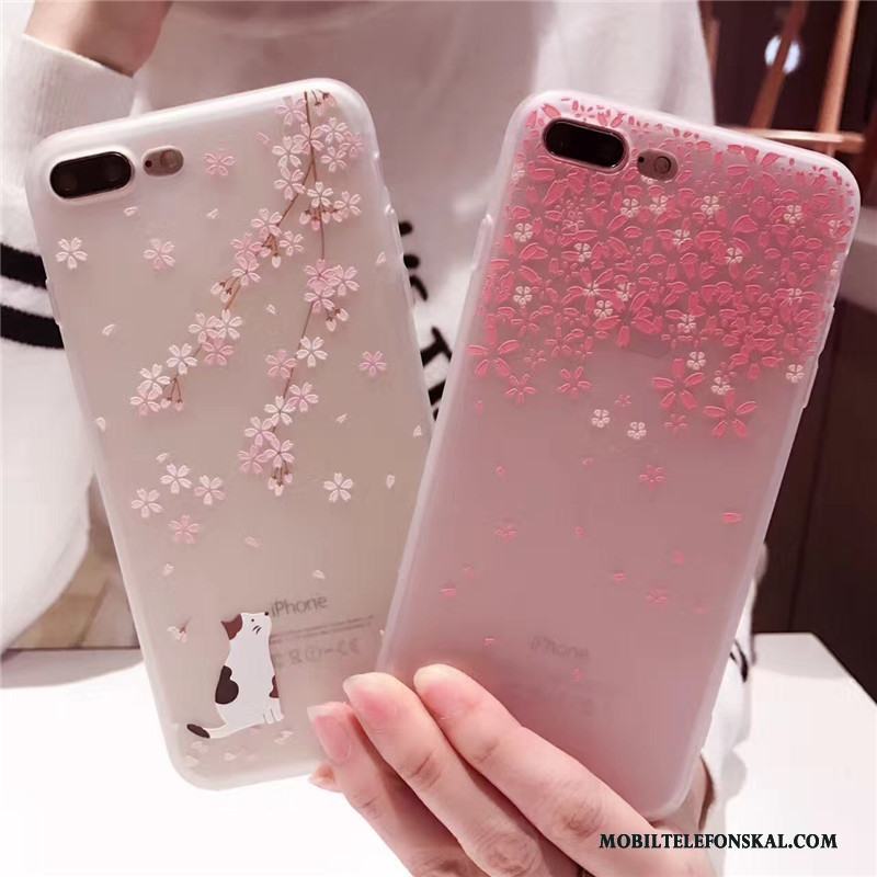 iPhone 6/6s Personlighet Silikon Trend Rosa Mjuk Skal Telefon Nubuck