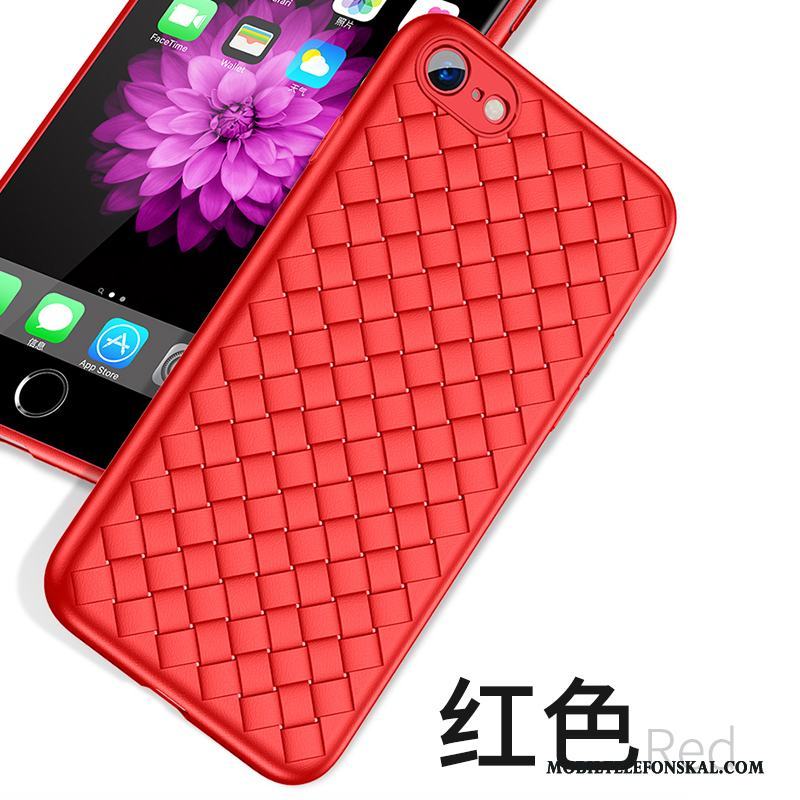 iPhone 6/6s Plus All Inclusive Skal Telefon Trend Varumärke Röd Kreativa Pu Fodral