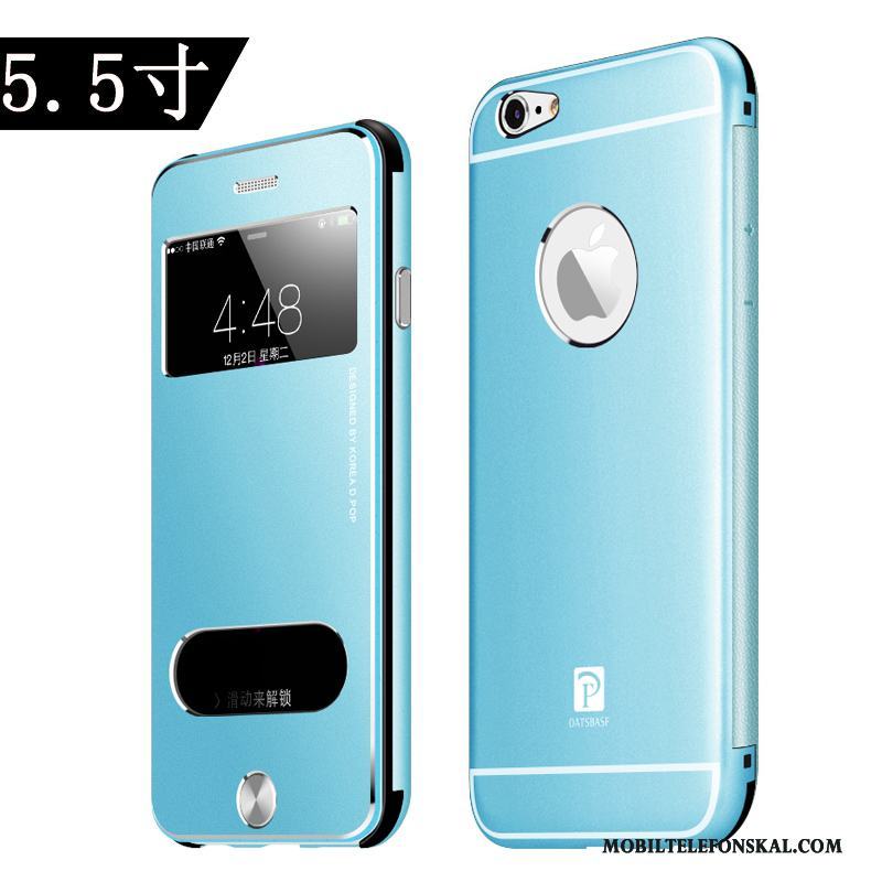 iPhone 6/6s Plus Silver Ny Slim Blå Skal Telefon Trend Fodral