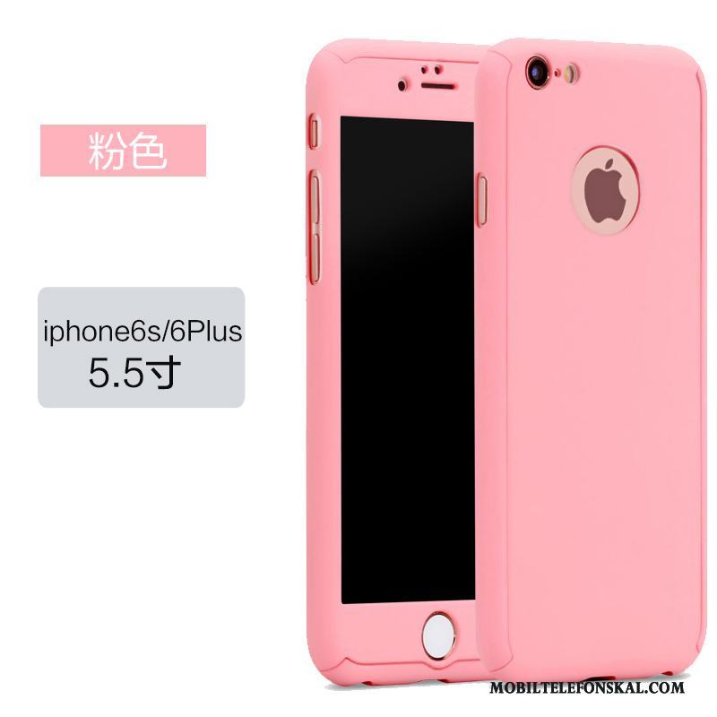 iPhone 6/6s Plus Skal Fallskydd Nubuck Mobil Telefon Trend Fodral All Inclusive Rosa