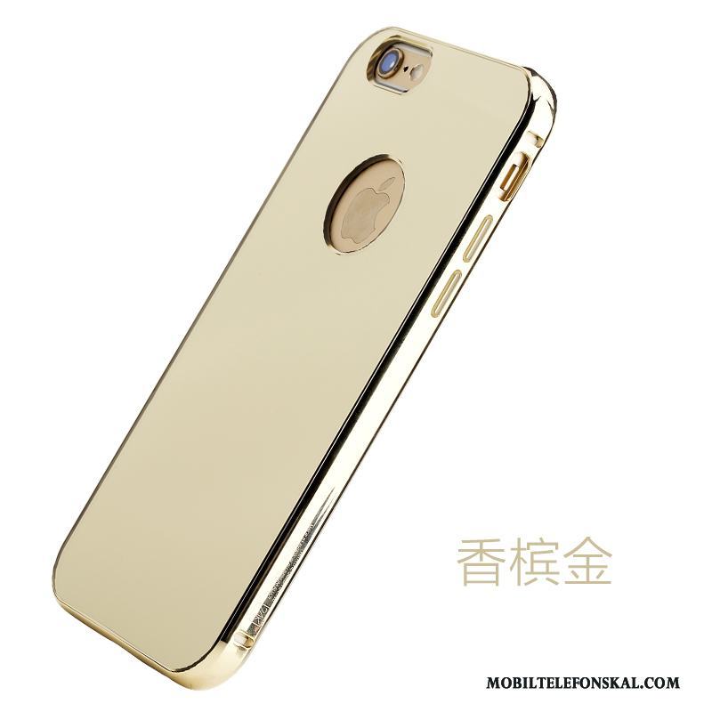 iPhone 6/6s Plus Skal Telefon Metall Fodral Spegel Kreativa Guld Frame