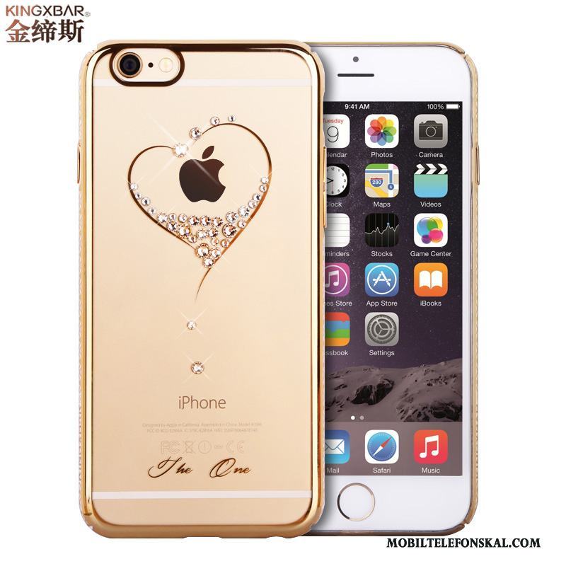 iPhone 6/6s Plus Skal Telefon Transparent Trend Fodral Tunn Strass Skydd