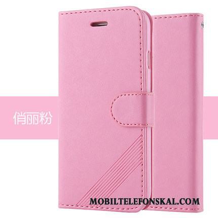 iPhone 6/6s Rosa Skal Silikon Clamshell Telefon Läderfodral Mjuk