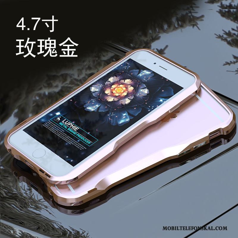 iPhone 6/6s Skal Metall Trend Frame Personlighet Fodral Kreativa Mobil Telefon