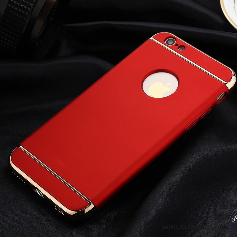 iPhone 6/6s Skydd Frame Röd Fodral Skal Telefon Guld Plating