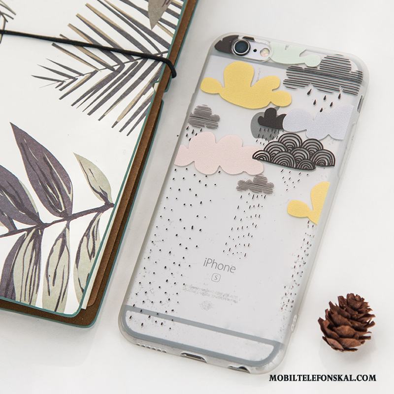 iPhone 6/6s Transparent All Inclusive Vacker Kreativa Skal Telefon Silikon Hjärta