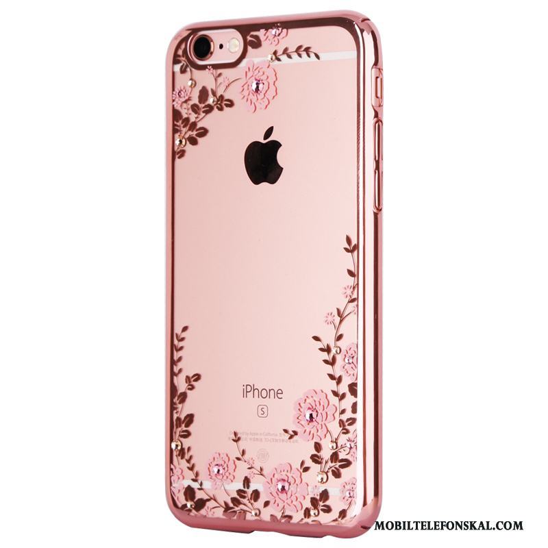 iPhone 7 Plus Fallskydd Lyxiga Skal Telefon Rosa Guld Fodral Strass Ny