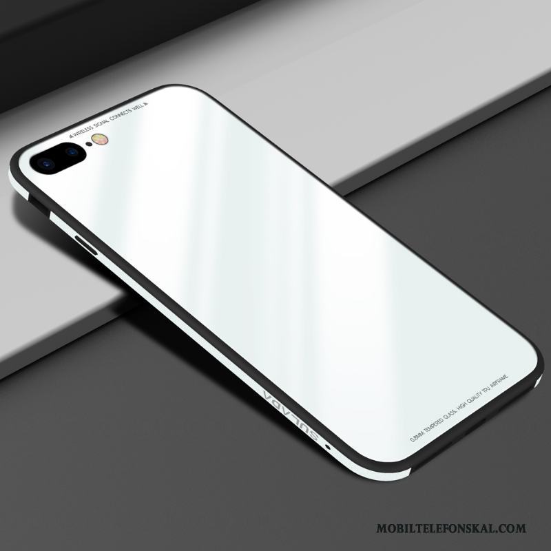 iPhone 7 Plus Fallskydd Vit Fodral Skal Telefon Silikon Metall All Inclusive