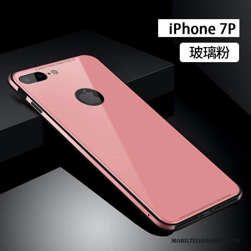 iPhone 7 Plus Fodral All Inclusive Trend Rosa Metall Silikon Skal Telefon