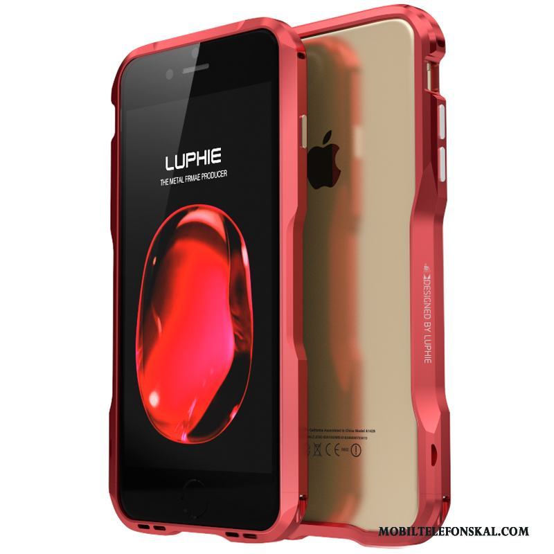 iPhone 7 Plus Frame Röd Skal Telefon Skydd Ny Fodral Fallskydd
