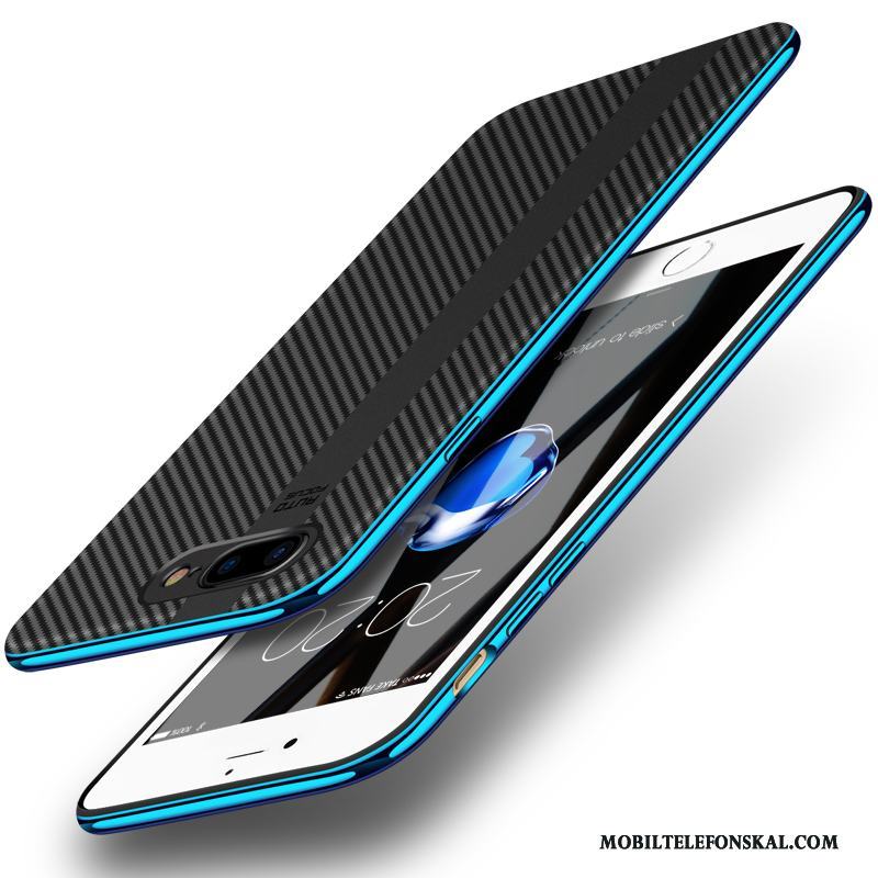 iPhone 7 Plus Kreativa Fallskydd Slim Trend Varumärke Silikon Skal Telefon Blå