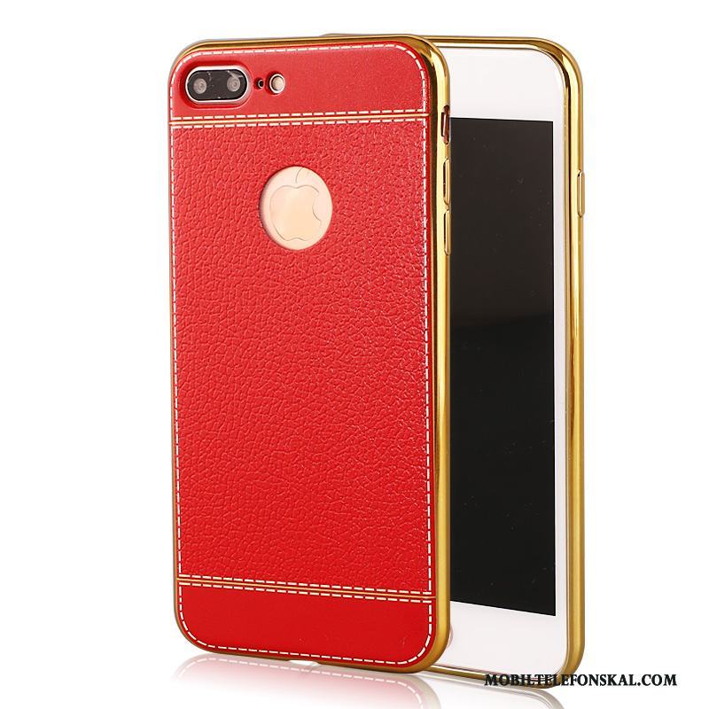 iPhone 7 Röd Läderfodral Skal Telefon Pu All Inclusive