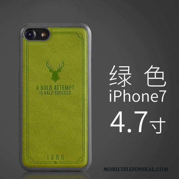 iPhone 7 Skal Slim Telefon Retro Grön Fodral All Inclusive